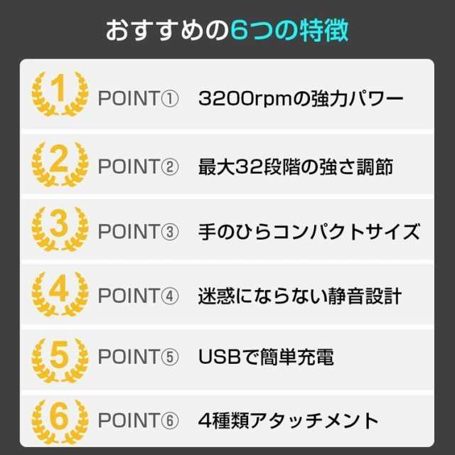 電動筋膜リリース マッサージ器 ガン 軽量 健康グッズ 小型 肩こり 足 腰 全身 女性 男性 電動マッサージガン タッチ操作 腰こり 静音  疲の通販はau PAY マーケット - Hanayagi shop