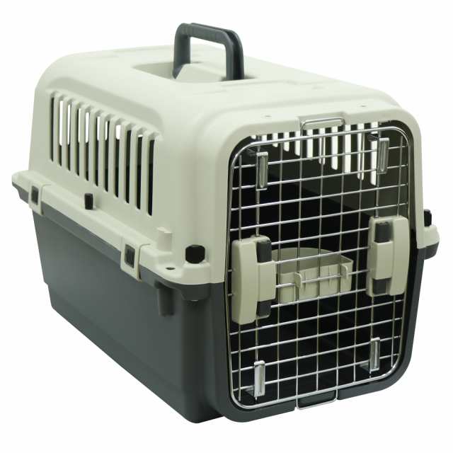 ハードキャリー 犬 クレート ハードクレート キャリー キャリーケース コンテナ 中型犬 送料無料 P300 正規代理店 IATA Petmate ペットメイト バリケンネル MLサイズ トープ ブラック FREEBIRD フリーバード