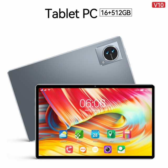 タブレット 10インチ Android12 12+258GB PC 本体 5G Wi-Fiモデル 通話