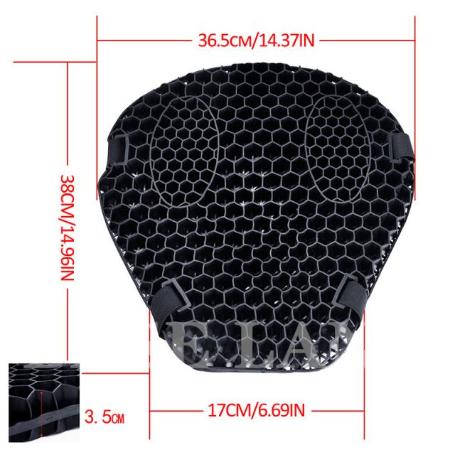 バイクシートゲルクッション 3D立体 衝撃吸収 耐用 断熱 二輪車