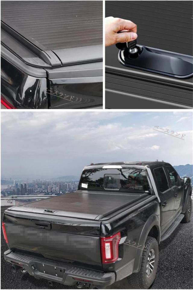 【タイムセール10/10-10/15】三菱 トライトン ハードトノカバー GLS GSR LC2T 荷室 ハードカバー アルミ合金 耐久耐用 シャッター式 ロック付き 黒 外装 カスタムパーツ_7