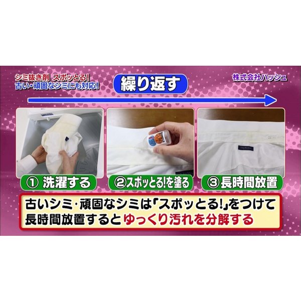 染み抜き剤 携帯用 スポッとる 150ml×2 繊維用シミ抜き洗浄剤 衣類用シミとり剤 シミ抜き しみ抜き 洗浄 洗濯 シミ取り 衣類 携帯用 洋服 着物 シミ取り 食べこぼし スポっとる スポットル すぽっとる