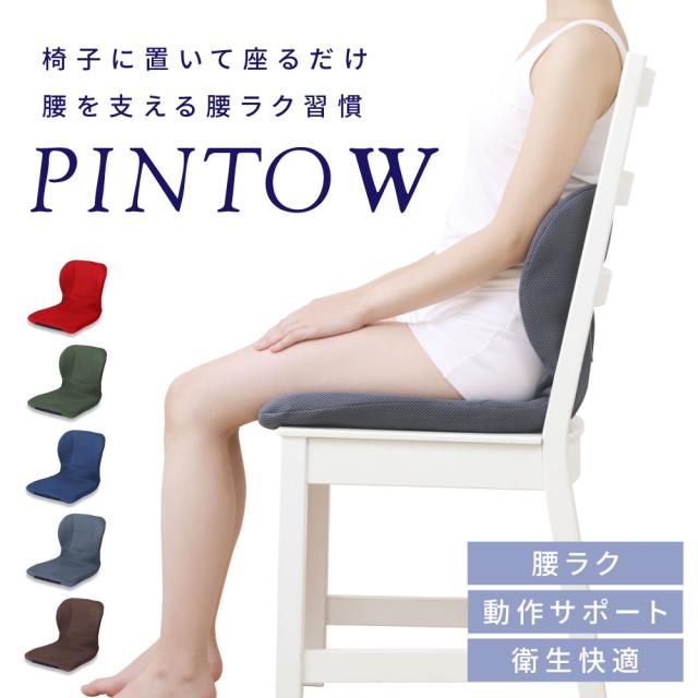 [最新モデル] pinto W ピント 日本製 骨盤 姿勢矯正 クッション 丸洗い可能 腰痛対策 姿勢 背もたれ 矯正 骨盤矯正 骨盤クッション 座るだけ オフィス オフィス用 デスクワーク リモートワーク ソファ 猫背 ゆがみ 腰痛 腰 サポート グッズ 軽量 軽い 持ち運び 送料無料