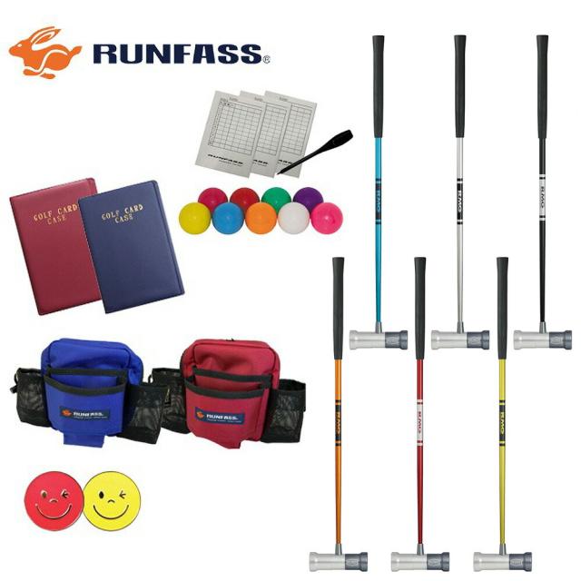 NEW マレットゴルフ スティック ランファス RUNFASS クラブアベレージ5点セット AR200 メンズセット レディースセット