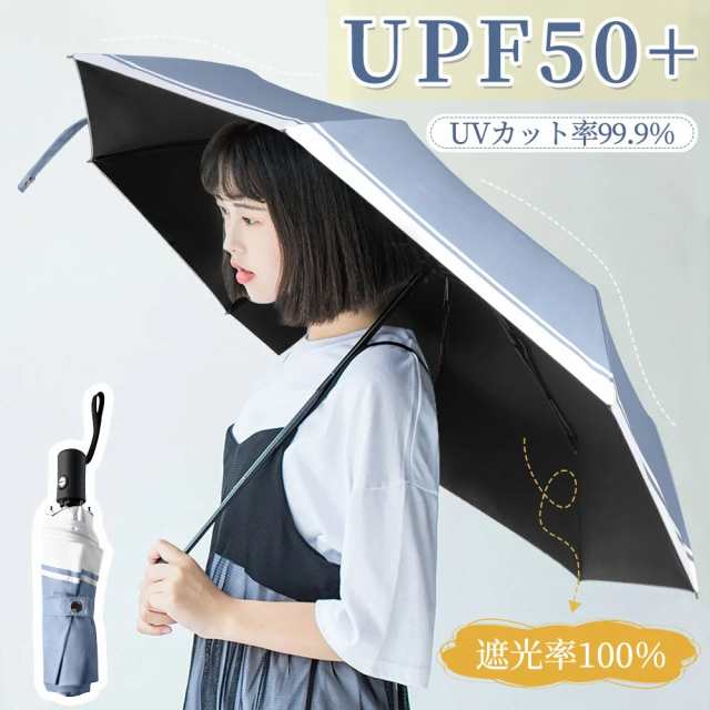 折り畳み傘 日傘 晴雨兼用 ワンタッチ開閉 遮光100% UVカット グリーン