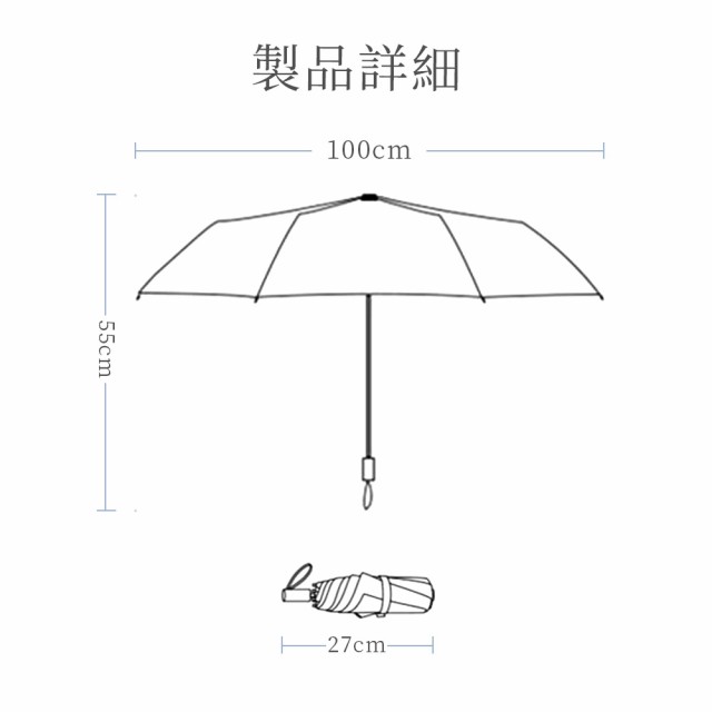 折りたたみ傘 日傘 100遮光 UPF50+ UVカット 自動開閉 軽量 晴雨兼用