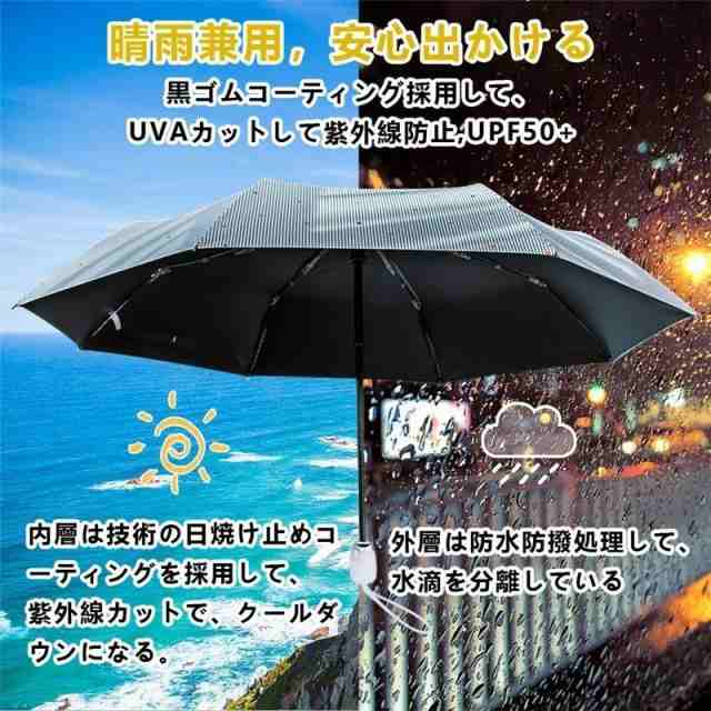 折りたたみ傘 雨傘 日傘 自動開閉 uvカット 晴雨兼用 梅雨対策 完全