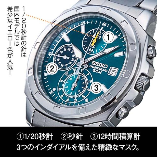 ■稼働品■ セイコー SEIKO Chronograph クロノグラフ 298 SEIKO セイコー クロノグラフ グリーン文字盤 (海外モデル