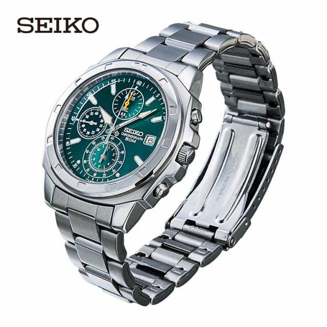 SEIKO セイコー クロノグラフ グリーン文字盤 (海外モデル) - SZER029 海外 モデル 逆輸入 ビジネス カジュアル 腕時計 ウォッチ  日本製の通販は