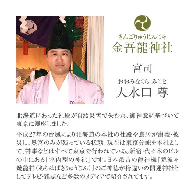 金吾龍神社 龍神 祈祷 金運 ブレスレット 【通常】