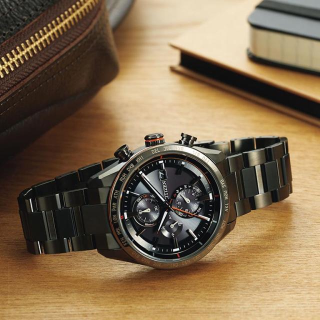 CITIZEN ATTESA シチズン アテッサ ACT Line エコ・ドライブ 電波時計 AT8185-62E 腕時計 時計 ウォッチ ウオッチ ソーラー電波 電波ソーラー ブラックチタン シチズン腕時計 シチズン時計 シチズンアテッサ エコドライブ アクトライン ACTLINE ブラックチタンシリーズ_9