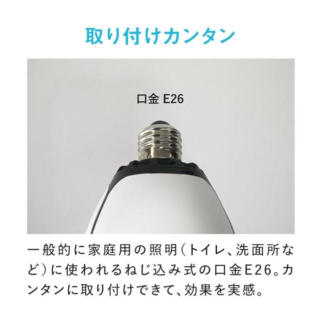 光触媒除菌脱臭機 電球色 E26型 KL-B01 MY AIR トイレ 消臭 電球 脱臭 LED 光触媒 人感センサー E26 自動点灯 アンモニア臭対策 除菌 空気清浄 トイレ用 消臭機 フィルター交換不要 省エネ 節電 簡単設置 ニオイ対策 トイレ消臭ライト 自動消臭 E26電球 人感ライト 220654_5