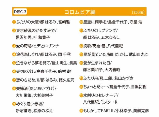 デュエット歌謡大全集 CD6枚組 - デュエット 歌謡曲 昭和 平成 名曲 歌