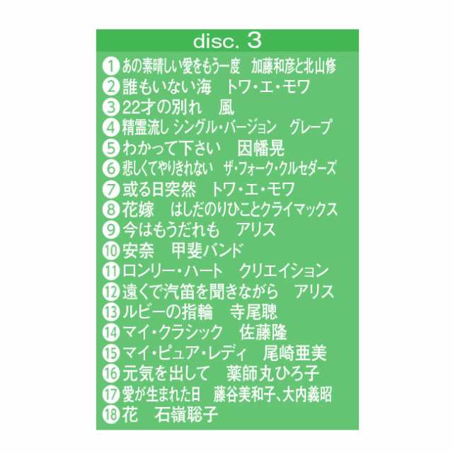 青春歌白書 CD 5枚組 昭和 平成 名曲 ポップス J-POP 歌謡曲 青春 