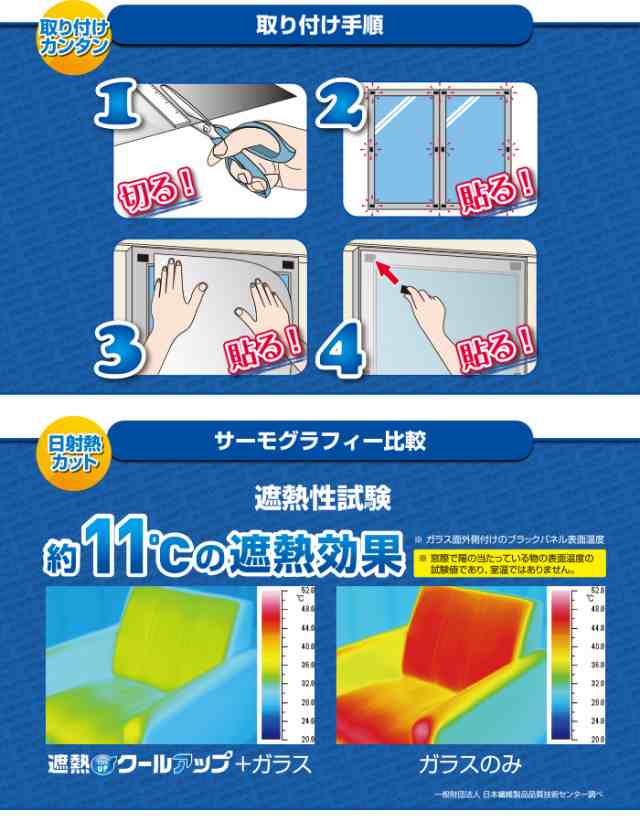 積水 遮熱クールアップ(2枚組) - 100×200cm セキスイ 窓 網戸 目隠し