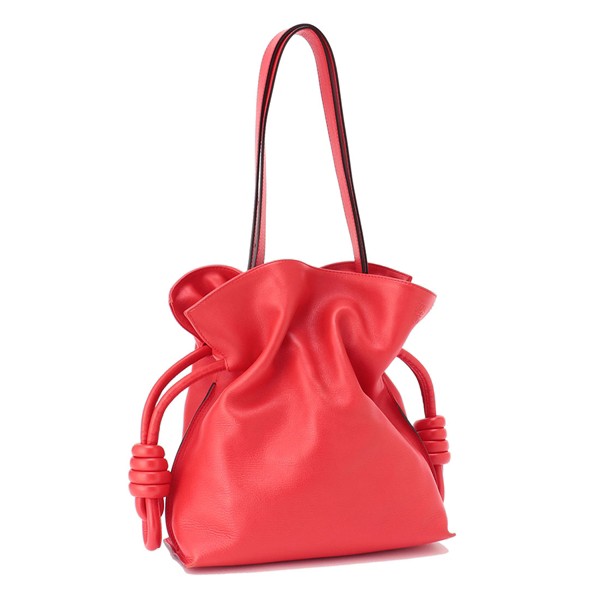 loewe ロエベ フラメンコ ノット ミニ ショルダーバッグ レッド 赤-