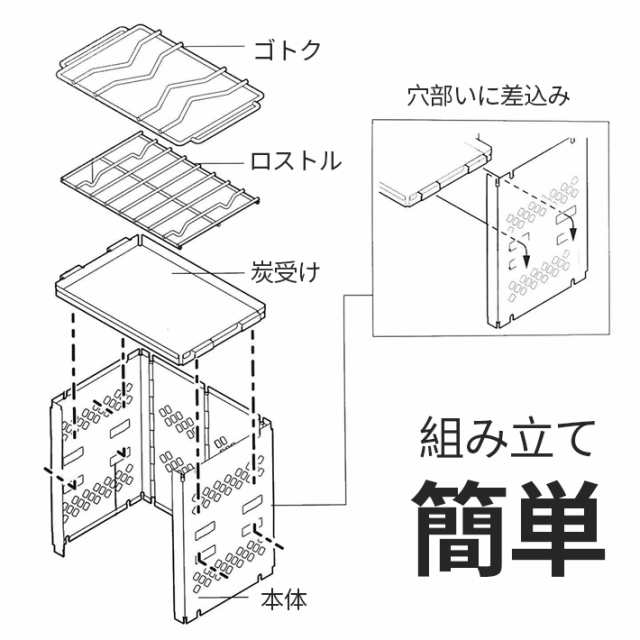 折りたたみ バーベキューコンロ 卓上 スマートグリル B6 コンパクト 焚火台 1台3役 高さ調節 軽量 小型 カマド キャンプ アウトドアの通販はau  PAY マーケット - モリナガ雑貨通販