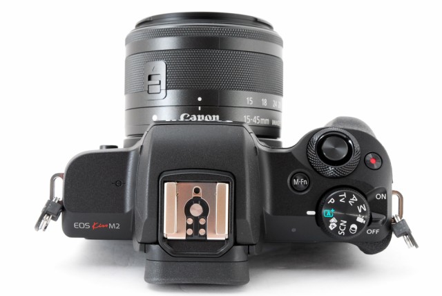 中古】キヤノン Canon EOS M2 15-45 レンズキット ブラック [1058]の