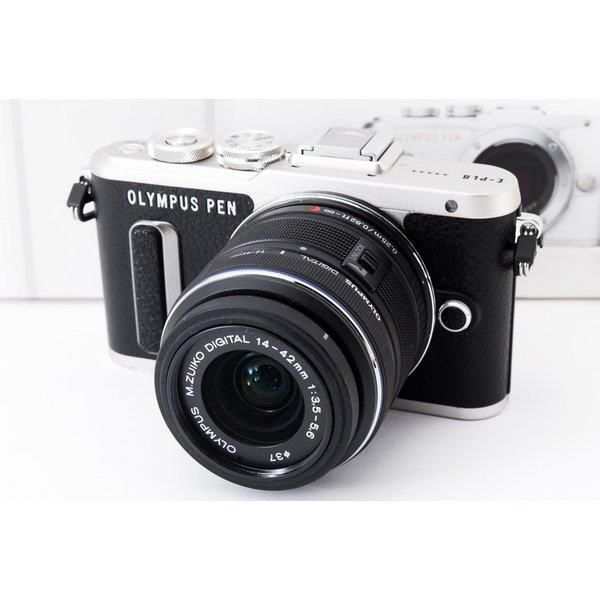 【中古】オリンパス OLYMPUS E-PL8 ブラック レンズキット 美品 史上最高デザイン SDカード付