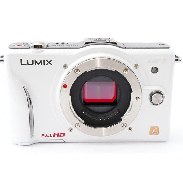 【中古】パナソニック Panasonic  DMC-GF2 レンズキット ホワイト 美品 手軽でも高機能  付きの通販は