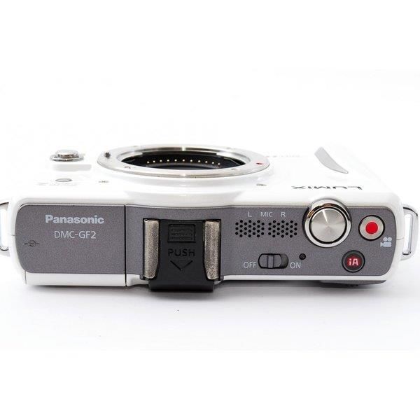 【中古】パナソニック Panasonic  DMC-GF2 レンズキット ホワイト 美品 手軽でも高機能  付きの通販は