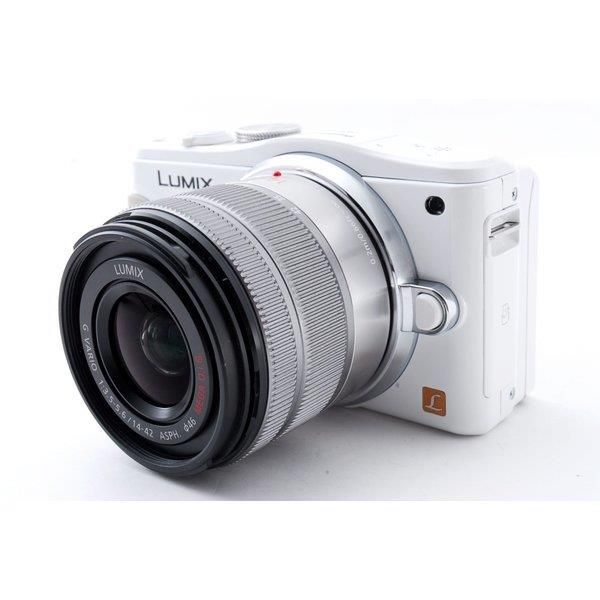 【中古】パナソニック Panasonic  DMC-GF6 ホワイト レンズキット 美品   SDカード付き