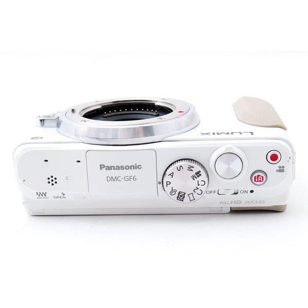 【中古】パナソニック Panasonic DMC-GF6 ホワイト レンズキット 美品 ストラップ SDカード付き 【中古】パナソニック Panasonic DMC-GF6 ホワイト レンズキット 美品 ストラップ SDカード付き
