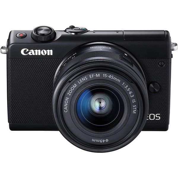 【中古】キヤノン Canon EOS M100 EF-M15-45 IS STM レンズキット ブラック EOSM100BK1545ISSTMLK SDカード付き