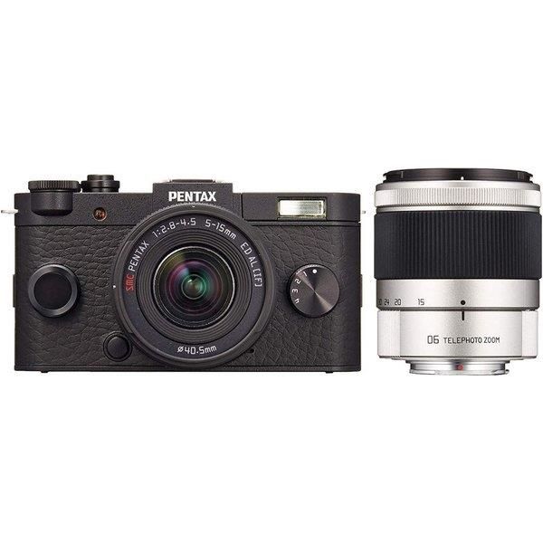 【中古】ペンタックス PENTAX  Q-S1 ダブルズームキット  ブラック SDカード付きの通販は