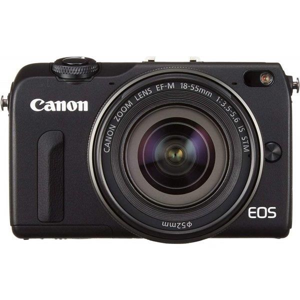 【中古】キヤノン Canon EOS M2 レンズキット ブラック   SDカード付きの通販は 40,820円