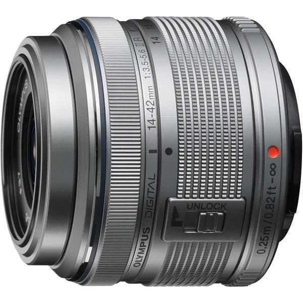 【中古】オリンパス OLYMPUS 標準ズームレンズ M.ZUIKO DIGITAL 14-42mm F3.5-5.6 II R シルバーの通販は