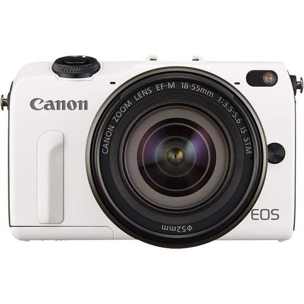中古】キヤノン Canon EOS M2 EF-M18-55 IS STM レンズキット ホワイト  