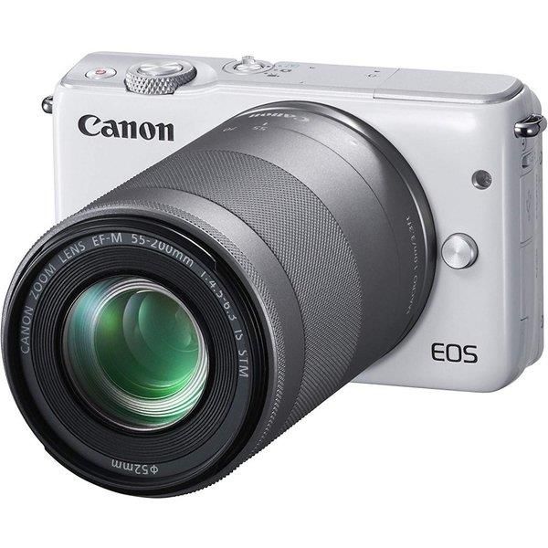 中古】キヤノン Canon EOS M10 ダブルズームキット ホワイト