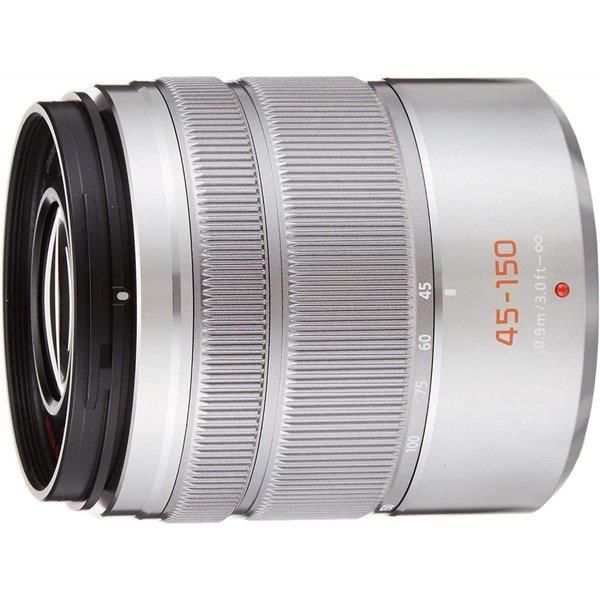 【中古】パナソニック Panasonic 45-150mm 望遠ズーム シルバー G VARIO ASPH. MEGA O.I.S. H-FS45150-S