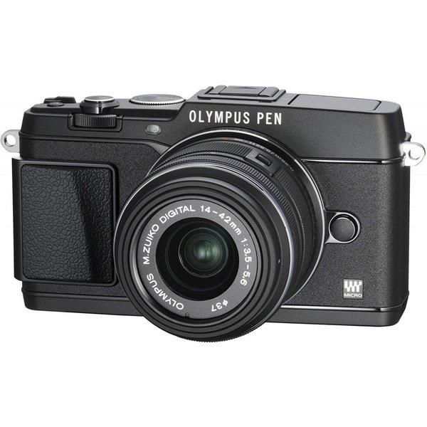 【中古】オリンパス OLYMPUS E-P5 14-42mm レンズキット ブラック SDカード付き