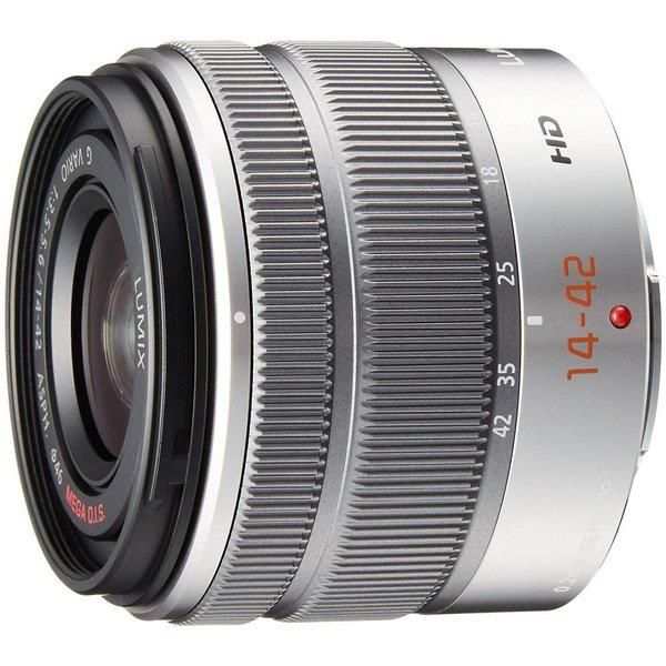 【中古】パナソニック Panasonic 標準ズームレンズ G VARIO 14-42mm/F3.5-5.6 II ASPH. シルバー H-FS1442A-S