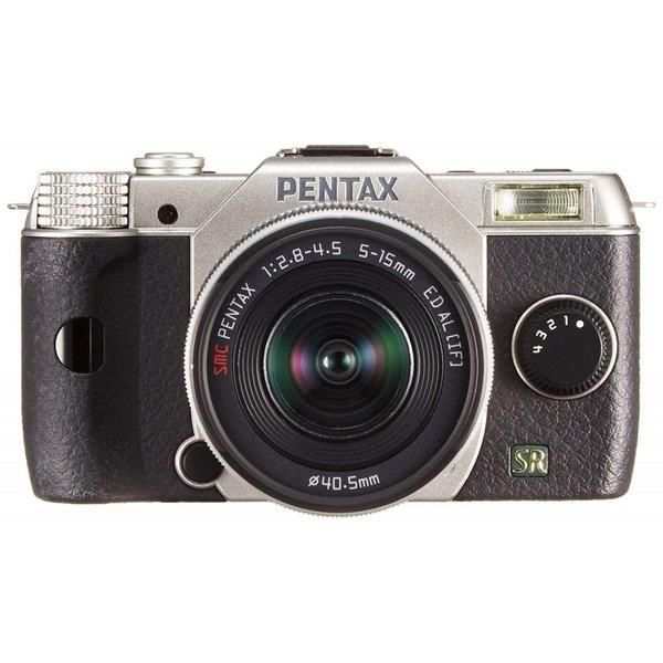 【中古】ペンタックス PENTAX Q7 ズームレンズキット シルバー SDカード付き