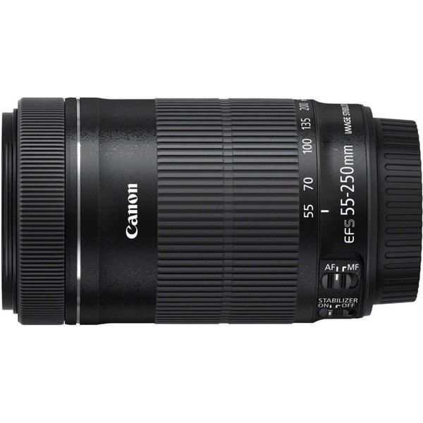 【中古】キヤノン Canon 望遠ズームレンズ EF-S55-250mm F4-5.6 IS STM APS-C対応 EF-S55-250ISSTM