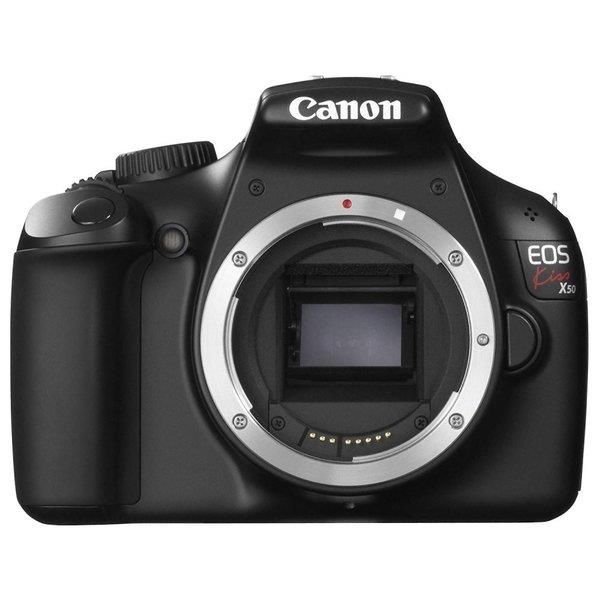 中古】キヤノン Canon EOS Kiss X50 ボディ ブラック SDカード付き 