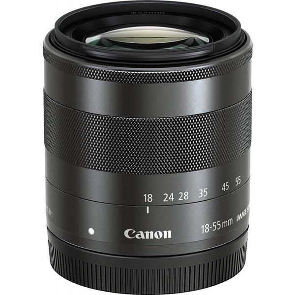 【中古】キヤノン Canon 標準ズームレンズ EF-M18-55mm F3.5-5.6IS STM ミラーレス一眼対応の通販は