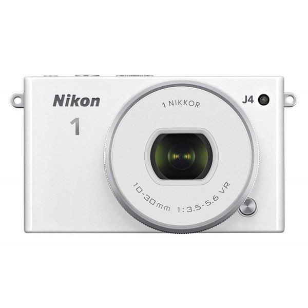 【中古】ニコン Nikon J4 標準パワーズームレンズキット ホワイト SDカード付き