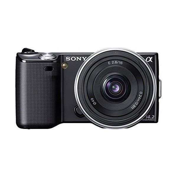 【中古】ソニー SONY α NEX-5 薄型広角レンズキット ブラック NEX-5A/B SDカード付き