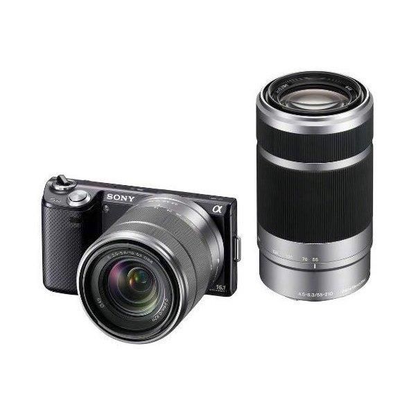 【中古】ソニー SONY  α NEX-5N ダブルズームレンズキット ブラック NEX-5NY/B SDカード付きの通販は