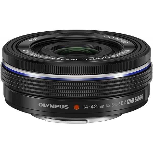 【中古】オリンパス OLYMPUS 電動式パンケーキズームレンズ M.ZUIKO DIGITAL ED 14-42mm F3.5-5.6 EZ BLK