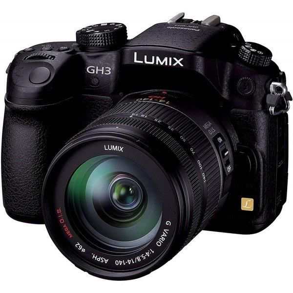 【中古】パナソニック Panasonic GH3 レンズキット 高倍率ズームレンズ付属 ブラック SDカード付き