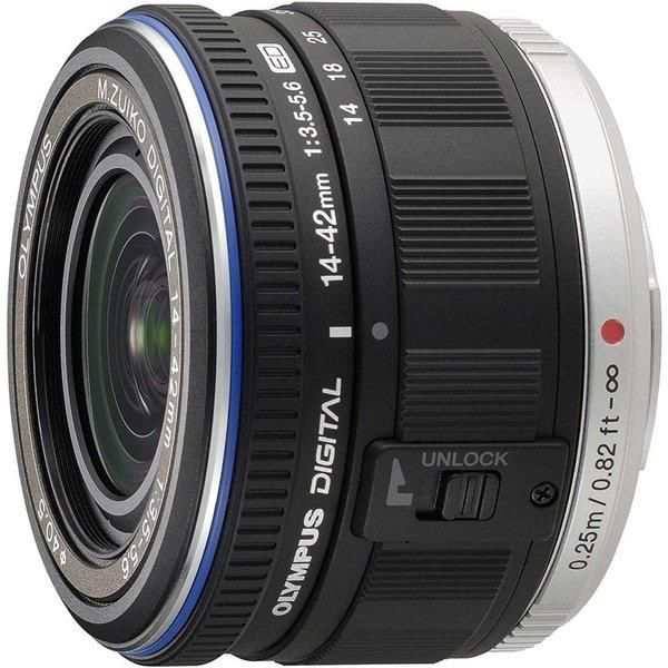 【中古】オリンパス OLYMPUS 標準ズームレンズ M.ZUIKO DIGITAL ED 14-42mm F3.5-5.6 ブラック