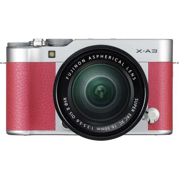 【中古】フジフィルム FUJIFILM X-A3 ピンク X-A3LK-XC-P SDカード付き