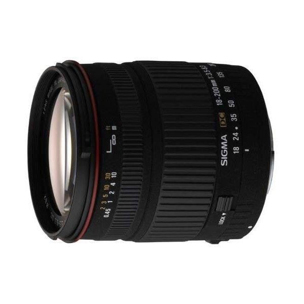 【中古】シグマ SIGMA 18-200mm F3.5-6.3 DC デジタル専用 キヤノン用