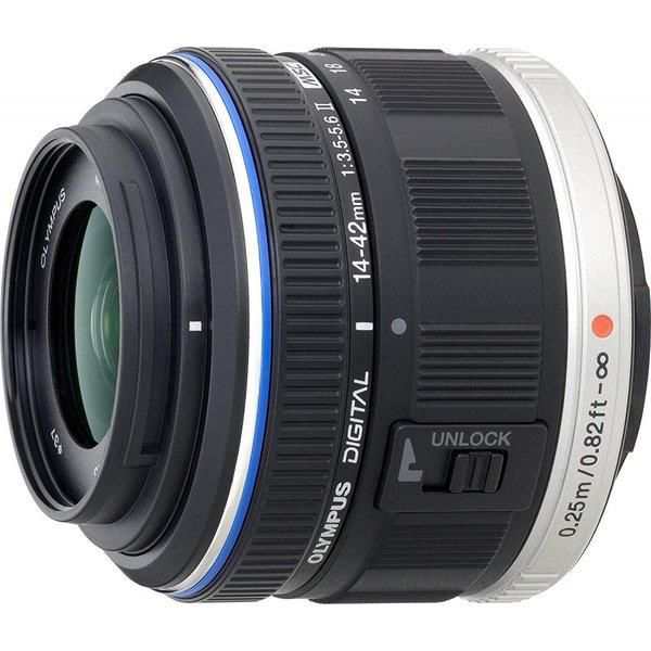 【中古】オリンパス OLYMPUS 標準ズームレンズ M.ZUIKO DIGITAL 14-42mm F3.5-5.6 II ブラック