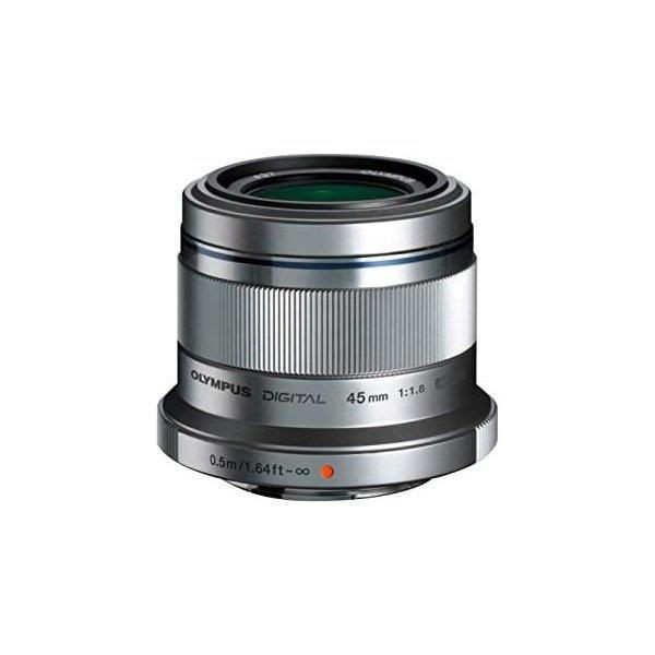 【中古】オリンパス OLYMPUS 単焦点レンズ M.ZUIKO DIGITAL 45mm F1.8 シルバー